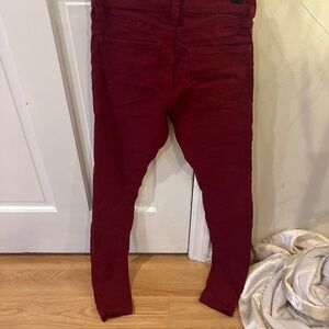 Skinny stretchy Wine Jeans